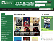 Tablet Screenshot of nuevalibreria.com.ar